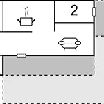 Three-bedroom In Hébergement de vacances *