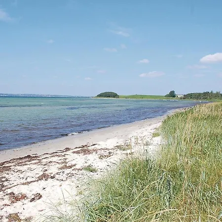 Beach Front Home In Knebel With Sauna *